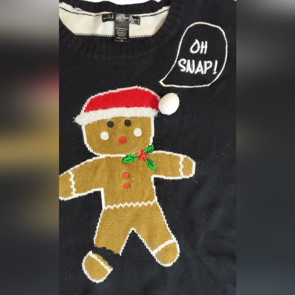 Oh Snap! UNITED STATES SWEATERS gingerbread sweater 1X - Picture 6 of 6